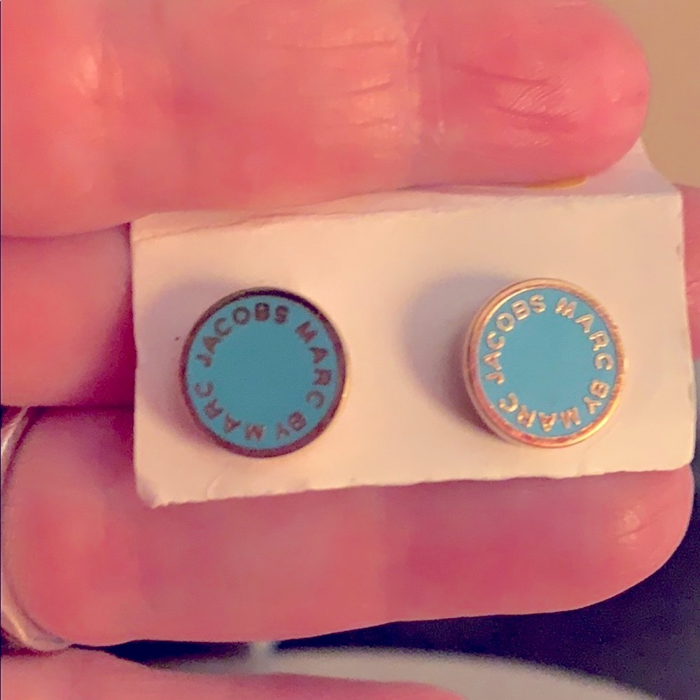 Marc Jacobs Blue and Gold Earrings